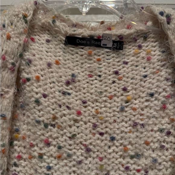 Doe & Rae Multicolor Speckled Cardigan - Picture 2 of 4